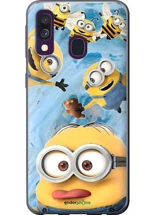 Чехол на samsung galaxy a40 2019 a405f миньоны самсунг а40 2019 а405ф