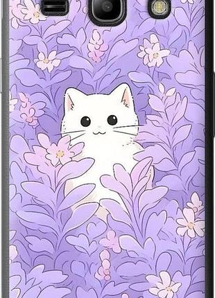 Чехол на samsung galaxy star advance g350e котик в цветах самсунг стар адванс г350е