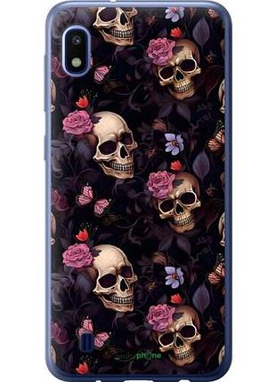 Чохол на samsung galaxy a10 2019 a105f черепа та троянди