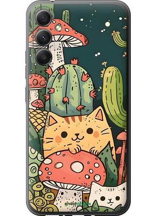 Чехол на samsung galaxy a34 a346e коты грибы самсунг а34 а346е