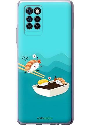 Чехол на infinix note 10 pro суши инфикс ноут 10 про