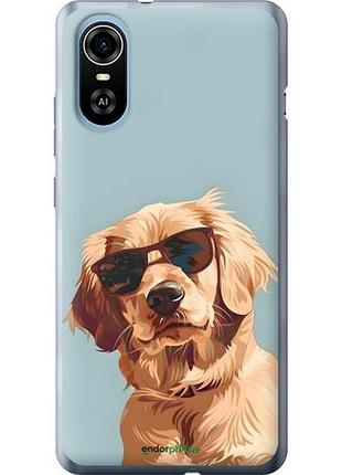 Чехол на zte blade a31 plus пес в очках зте блейд а31 плюс