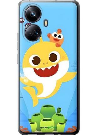 Чехол на realme 10 pro plus бейби шарк риалми 10 про плюс