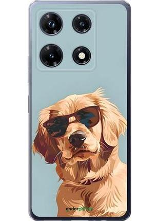 Чехол на infinix note 30 pro пес в очках инфикс ноут 30 про