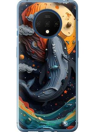 Чехол на oneplus 7t кит в космосе 1+ 7т