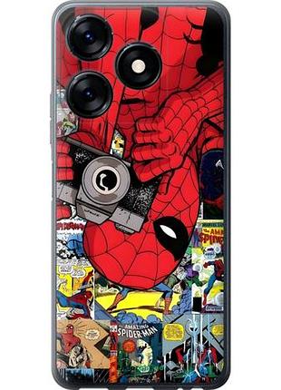 Чехол на tecno spark 10c человек паук, spiderman 2 текно спарк 10с 2
