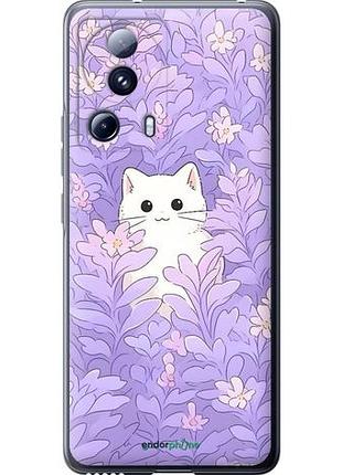 Чехол на xiaomi 13 lite котик в цветах сяоми 13 лайт
