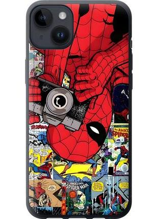 Чехол на iphone 14 plus человек паук, spiderman 2 айфон 14 плюс 2