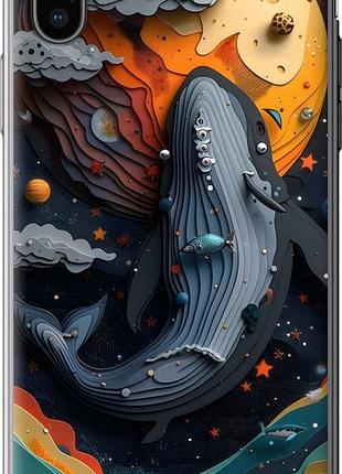 Чехол на iphone x кит в космосе айфон х