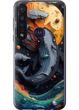 Чехол на motorola g8 plus кит в космосе моторола г8 плюс