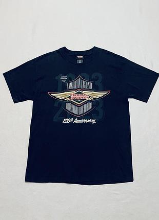 Футболка harley-davidson из официальной коллекции к 120-летию бренда.