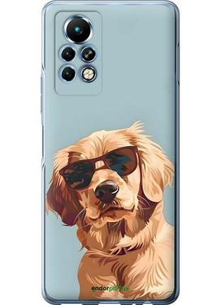 Чехол на infinix note 11 pro пес в очках инфикс ноут 11 про