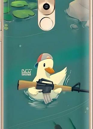 Чехол на huawei honor 6x уточка с автоматом хуавей хонор 6х