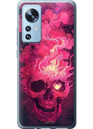 Чехол на xiaomi 12x череп арт сяоми 12х