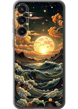 Чехол на samsung galaxy s23 fe арт волны самсунг с23 фе