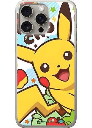 Чехол на iphone 15 pro max пикачу 2