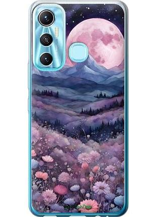 Чехол на infinix hot 11 ночь луна арт инфикс хот 11