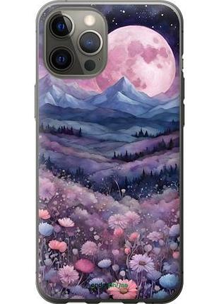 Чехол на iphone 12 pro max ночь луна арт айфон 12 про макс