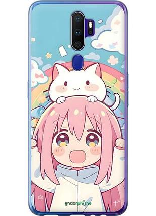 Чохол на oppo a9 2020 дівчинка аніме веселка