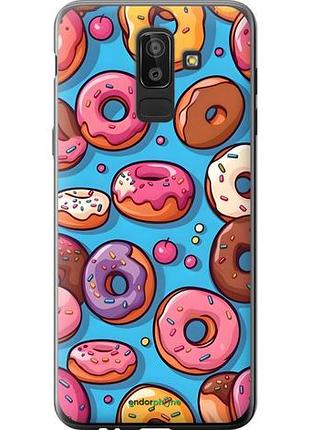 Чехол на samsung galaxy j8 2018 пончики самсунг й8 2018