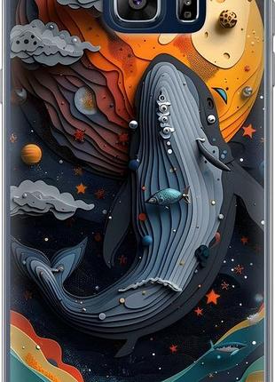 Чехол на samsung galaxy note 5 n920c кит в космосе самсунг ноут 5 н920с