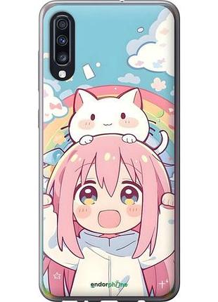 Чехол на samsung galaxy a70 2019 a705f девочка аниме радуга самсунг а70 2019 а705ф