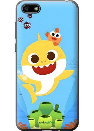 Чехол на huawei honor 7a бейби шарк хуавей хонор 7а