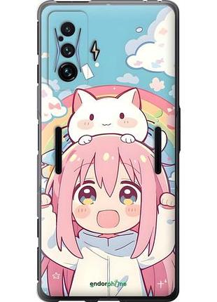 Чохол на xiaomi poco f4 gt дівчинка аніме веселка