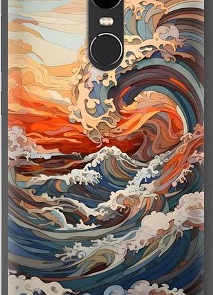Чохол на xiaomi redmi note 4x арт хвилі