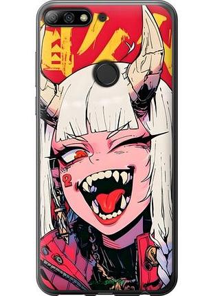 Чехол на huawei honor 7c pro аниме демон хуавей хонор 7с про