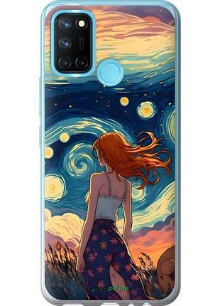 Чехол на realme c17 девушка арт риалми с17
