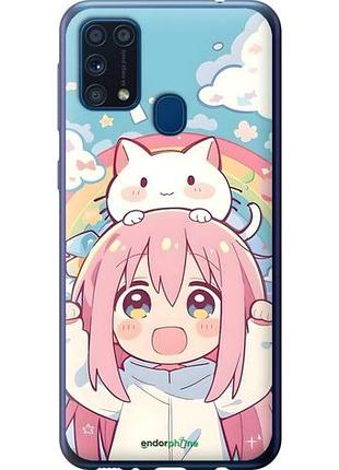 Чехол на samsung galaxy m31 m315f девочка аниме радуга самсунг м31 м315ф