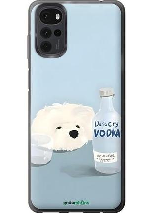 Чехол на motorola g22 пес водка