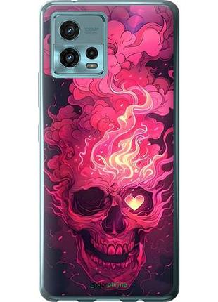 Чехол на motorola g72 череп арт моторола г72