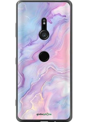 Чехол на sony xperia xz3 h9436 нежный мрамор сони эксперия хз3 х9436