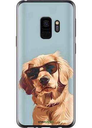 Чехол на samsung galaxy s9 пес в очках самсунг с9