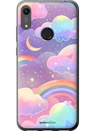 Чехол на huawei y6s облака и радуга хуавей у6с