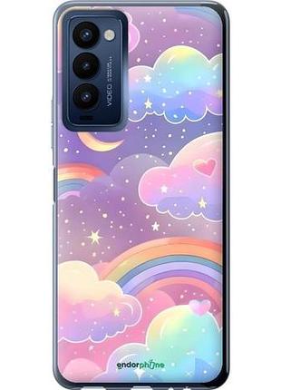 Чохол на tecno camon 18 ch6n хмари та веселка