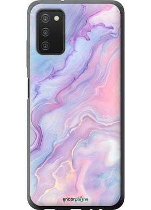 Чехол на samsung galaxy a03s a037f нежный мрамор самсунг а03с а037ф