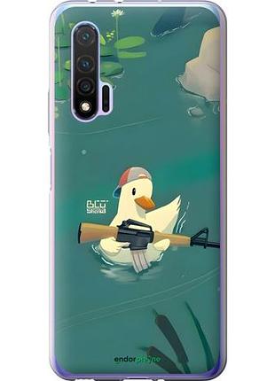 Чехол на huawei nova 6 уточка с автоматом хуавей нова 6