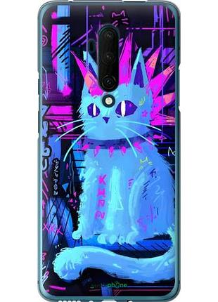Чехол на oneplus 7t pro кот панк 1+ 7т про