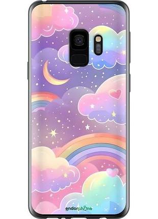 Чехол на samsung galaxy s9 облака и радуга самсунг с9