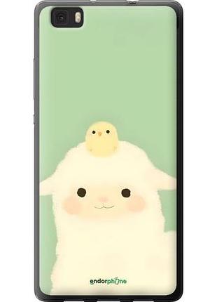 Чехол на huawei ascend p8 lite барашек и ципленок хуавей асценд п8 лайт