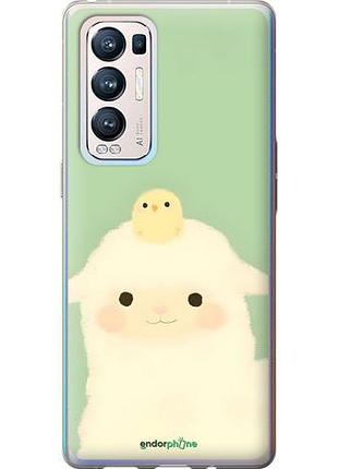 Чехол на oppo reno5 pro plus барашек и ципленок оппо рено5 про плюс