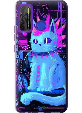 Чехол на tecno camon 15 кот панк текно камон 15