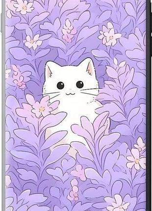 Чехол на iphone 7 plus котик в цветах айфон 7 плюс