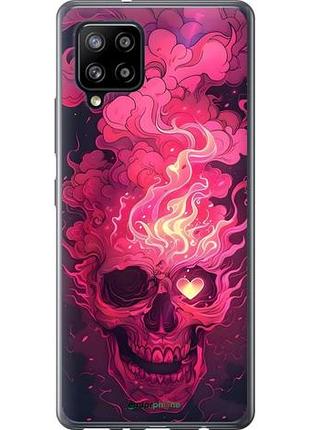 Чехол на samsung galaxy a42 a426b череп арт