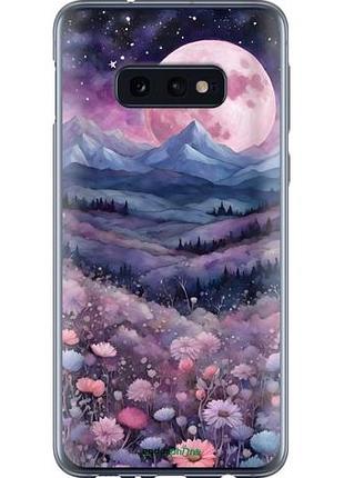 Чехол на samsung galaxy s10e ночь луна арт самсунг с10e