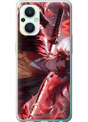 Чехол на oppo reno8 lite аниме воин