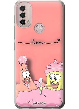 Чехол на motorola e40 спанч боб, sponge bob моторола е40